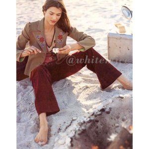 Anthropologie vintage y2k 2002 Moth Embroidered Jacket blazer